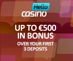 www.HelloCasino.com - Поздравете късмета | $ 500 бонус | 50 върти