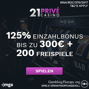 www.21Prive.com - 1,300 $ in Boni | 200 Freispiele